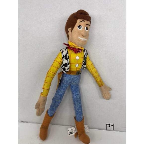 Disney Toy Story Woody Doll Plush Bendable Poseable 16" Western Collectable - Picture 1 of 7